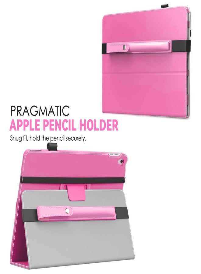 MoKo Pencil Holder for Apple Pencil Pro,1st/2nd Generation,USB-C, PU Leather iPad Pencils Sleeve Pouch with Buckle & Elastic Band Attach to iPad Case, Peony - Image 3