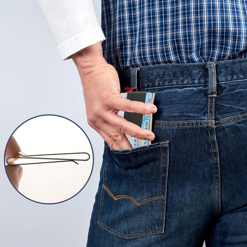 CKLT Creative Metal Money Clip,Handiness Wallet Credit Card Clip,Minimalist Front Pocket Wallet,Ideal Men's Boy's Gift - Image 5