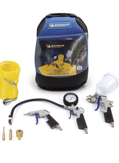 Michelin MICHELIN Air Tools Kit 7-Pieces Blow Gun, Inflating Gun, Paint Spray Gun, 3m Spiral Hose Nozzles for Balls, Boats, Bicycle Air Kit Bag  - Image 1