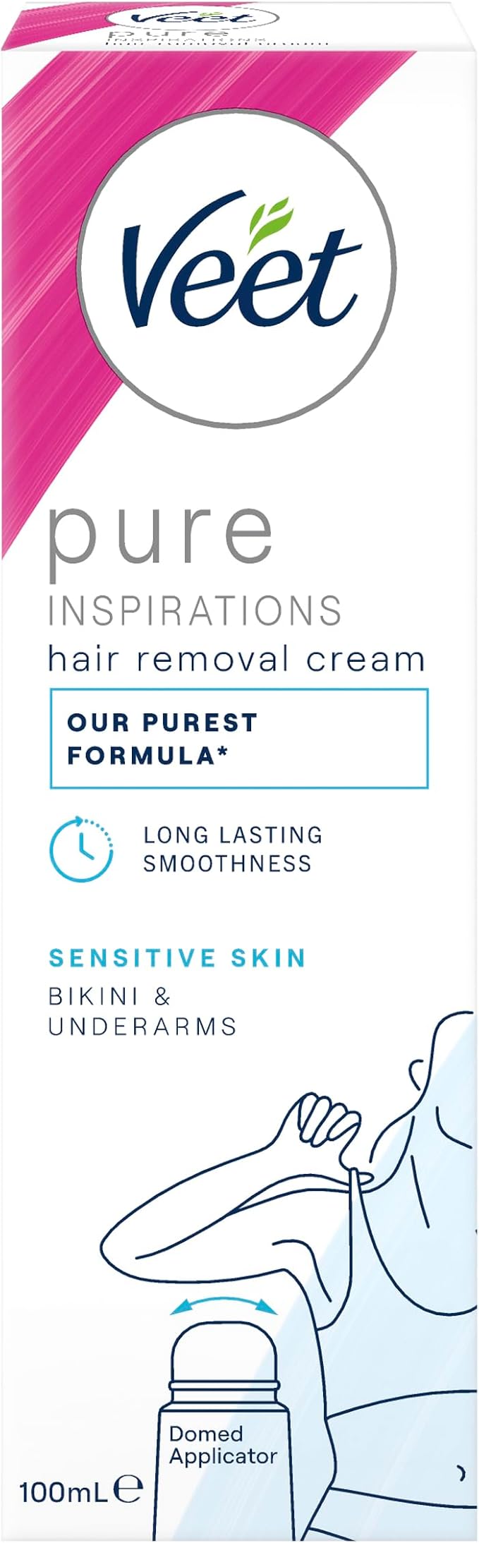 Veet كريم إزالة الشعر من فيت للبكيني وتحت الإبط 100 مل