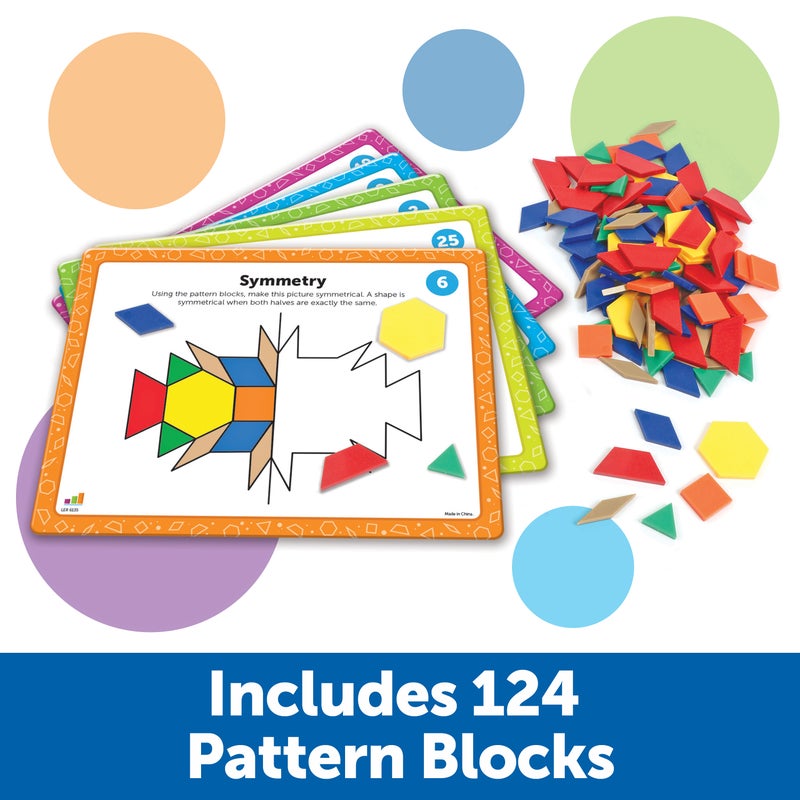Learning Resources Pattern Block Math Activity Set - Image 2