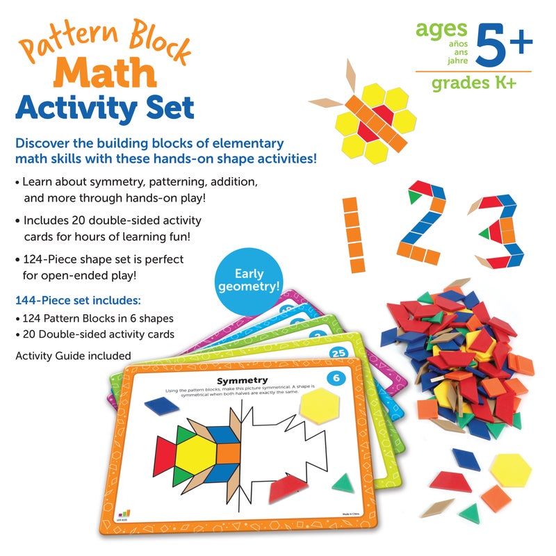 Learning Resources Pattern Block Math Activity Set - Image 4