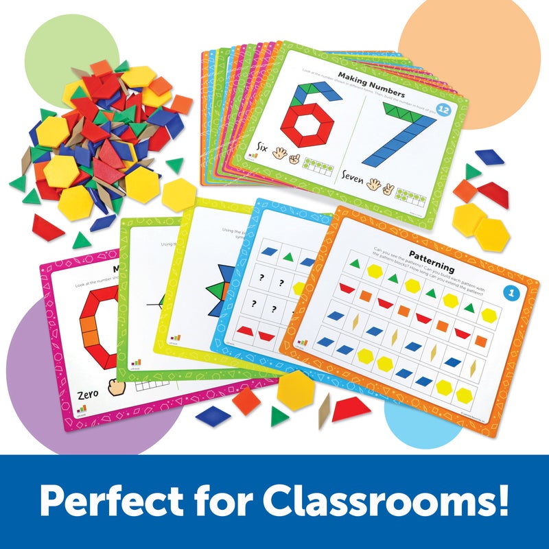 Learning Resources Pattern Block Math Activity Set - Image 3