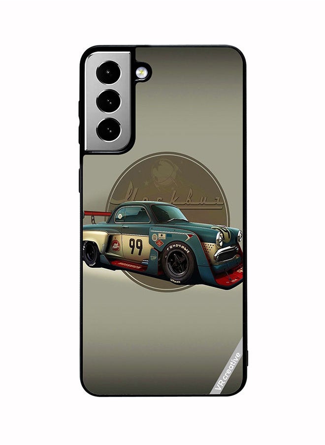 VR CREATIVE Protective Case Cover For Samsung Galaxy S21 FE 5G Car Design Multicolour  - Image 1