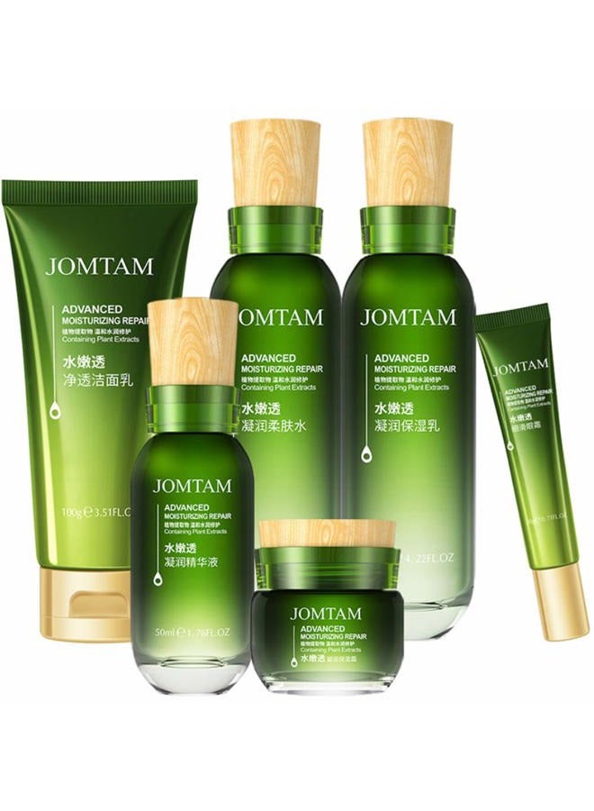 JOMTAM 21 Day Moisturizing Goodnight Essence Liquid Replenish Skin Care Smooth Hydra Toner Eye Cream Emulsion 6PCS GIFT SET 100g + 120ml + 20g + 50ml + 120ml + 50g - Image 1