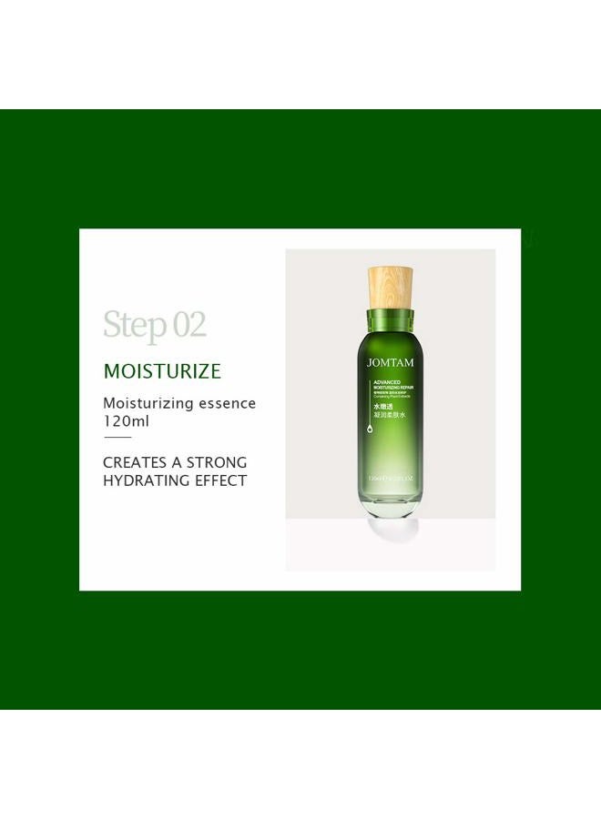 JOMTAM 21 Day Moisturizing Goodnight Essence Liquid Replenish Skin Care Smooth Hydra Toner Eye Cream Emulsion 6PCS GIFT SET 100g + 120ml + 20g + 50ml + 120ml + 50g - Image 4