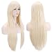 Akstore Wigs 32 inch Long Straight Anime Fashion Women's Cosplay Wig(Blonde) - Image 2