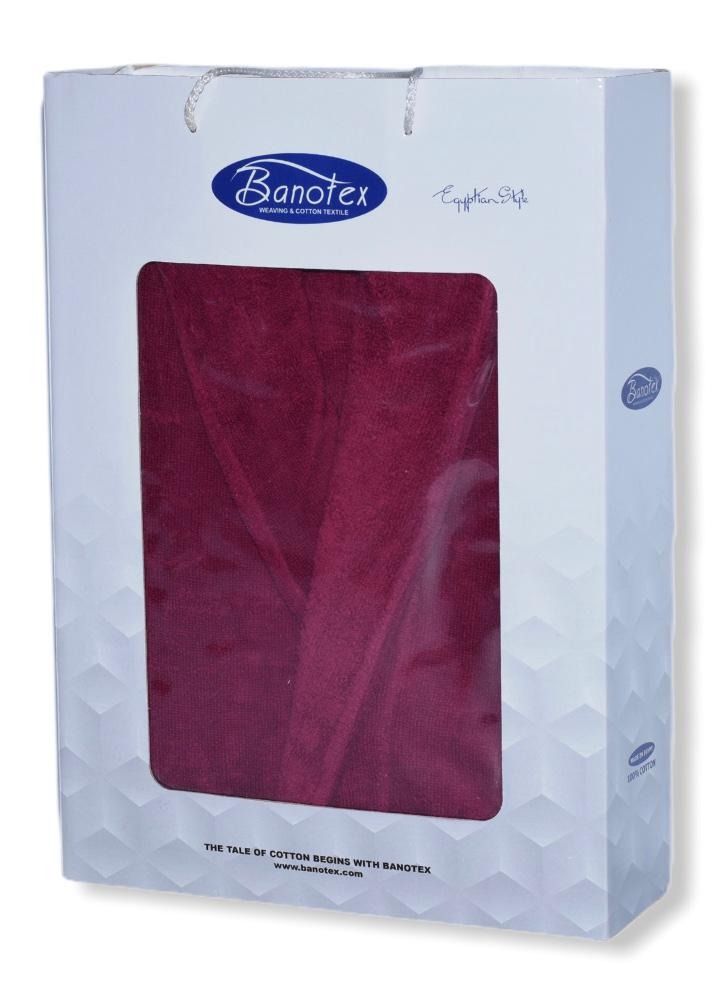 Banotex Egyptian Cotton Bath Robe With Bow, Slipper And Waist Belt For Unisex  - Image 4