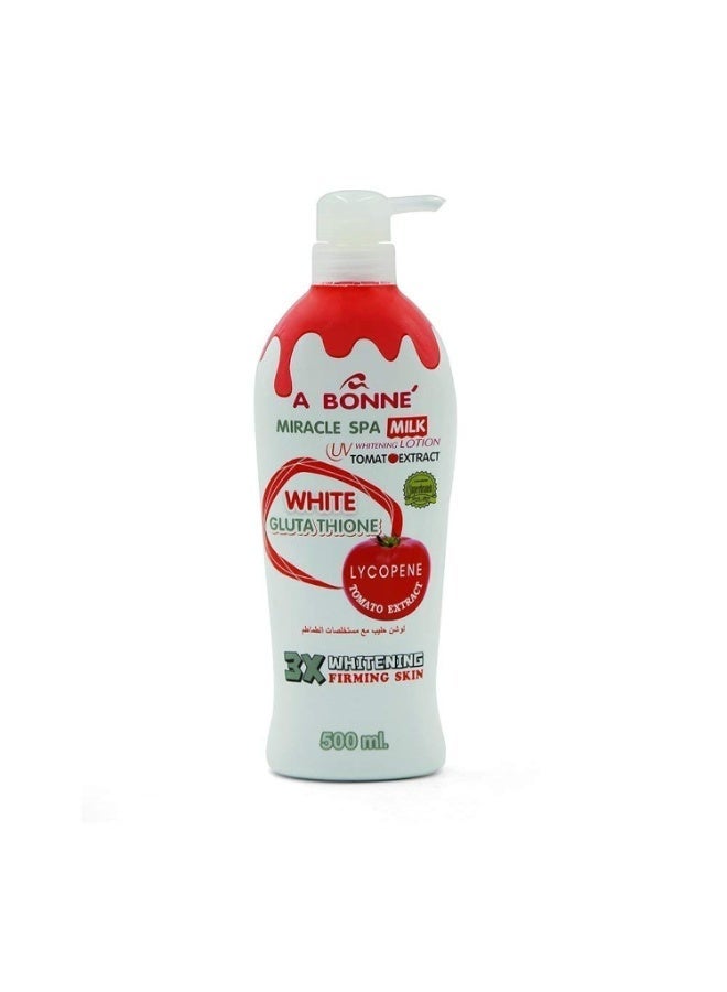 A Bonne Miracle Spa Milk UV Tomato Extract Lotion 500ml - Image 1