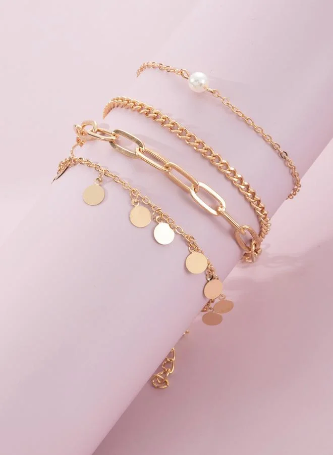 Take Two Set of 4 - Round Drop Bracelets