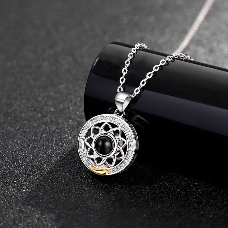 MEENAZ Pendant for Girls & Boys Couple Necklace Gifts Couple Pendant Valentine Special Love Heart Couple Pendants Stainless Steel Locket for Couples Gift for Girlfriend Valentine Gift for Girls - Image 5