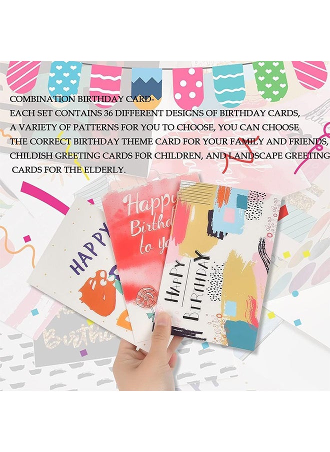 36 PCS Birthday Cards with 36 Envelopes Set Includes 36 Mixed Happy Birthday Card Designs - pzsku/Z4DEAAC1A57DAC4636F66Z/45/_/1733916093/d4855bd5-c001-49c2-9e49-13b31181e381