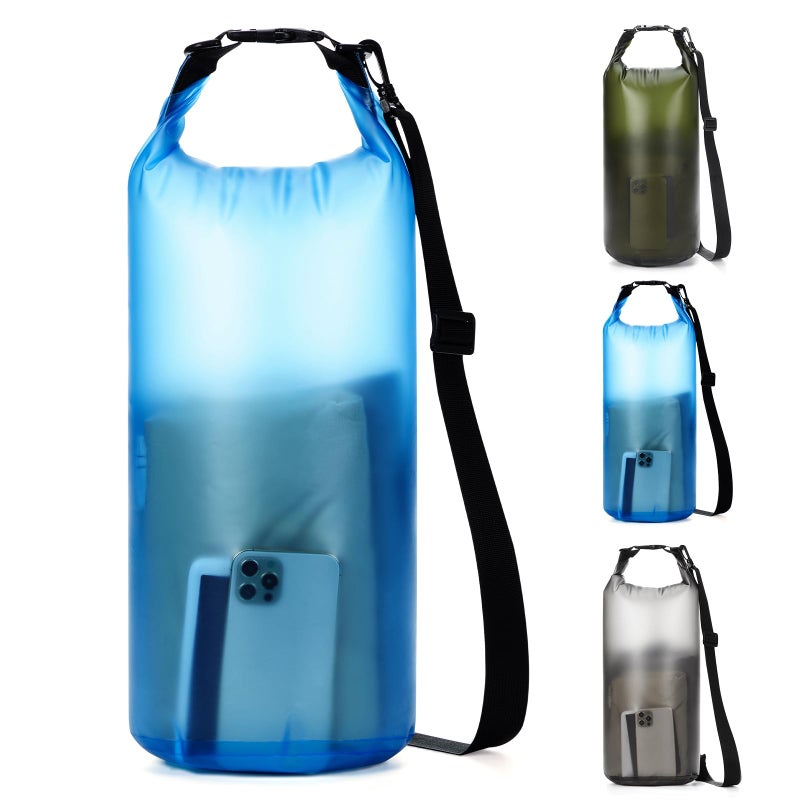 WEPOET Dry Bags for Kayaking Waterproof 5L10L Dry Storage Bag Lightweight Roll Top Wet Bag for Swimming Boating Fishing Travel Camping Beach Blue - Image 2