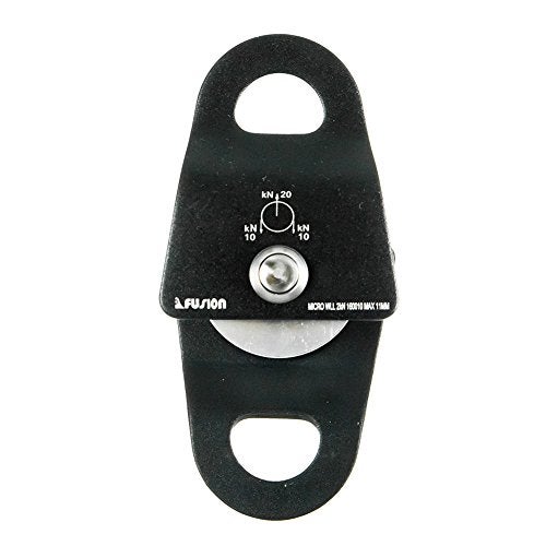 Fusion Climb Mirco Aluminum Side Swing Pulley, Single Pulley 20kN for Backyard Zipline, Trolly, Swing Pulley, Climbing Rescue, Rigging Arborist TAA Approval - Image 4