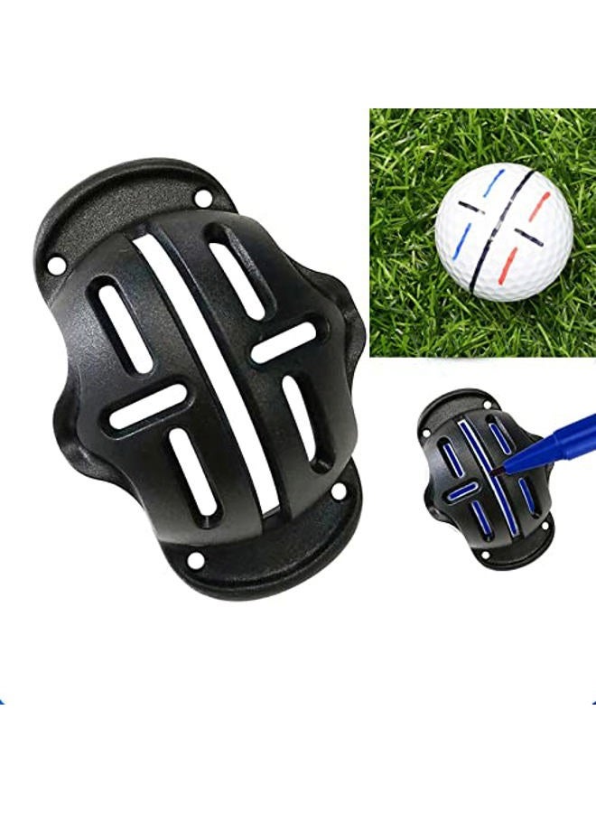 Eeokoka 8 Pack Precision Golf Ball Marker, Upgrade Golf Accessories, 4 Golf Ball Marking Stencils and 4 Colors Golf Ball Markers, Golf Ball Line Marker Tool, Golf Ball Alignment and Identification Tool - Image 4