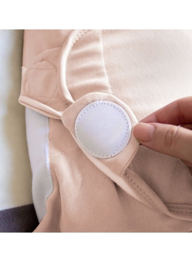 BabyJem Baby Cotton Swaddle, 0 - 4 Months, Beige - Image 3