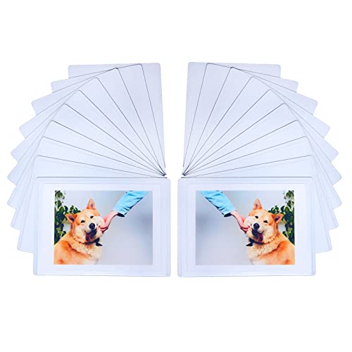 LAGIPA Magnetic Polaroid Picture Frame Instax Mini Photo Frame for Fridge Photo Magnets for Refrigerator Polaroid Frame for Photos Fridge Magnets Wallet Size Picture Frame 20 Pack