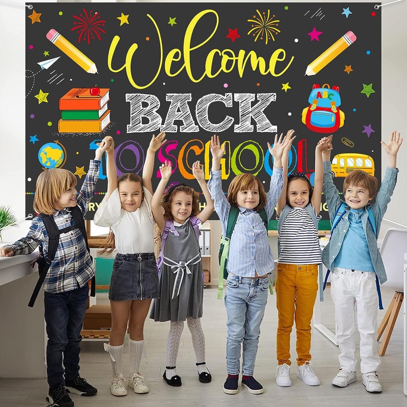 Al Raied ARS Welcome Back to School Banner - Extra Large Classroom Decoration, 5x3 Feet - Image 2