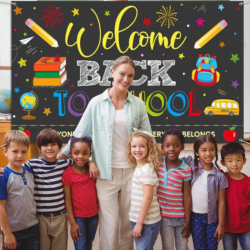 Al Raied ARS Welcome Back to School Banner - Extra Large Classroom Decoration, 5x3 Feet - Image 3