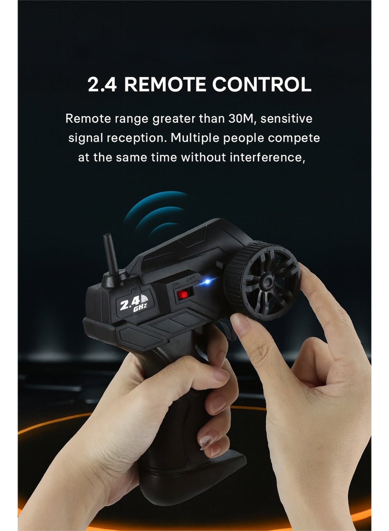 All Terrain 2WD Off-Road RC Car with 4-Wheel Independent Suspension, 2.4GHz Remote Control, 20+ km/h High-Speed Dual Motor Power, Rechargeable Battery – Perfect Off-Road Toy & Christmas Gift for Kids 3–10 - Image 4