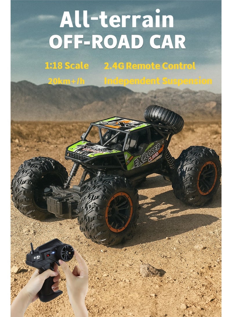All Terrain 2WD Off-Road RC Car with 4-Wheel Independent Suspension, 2.4GHz Remote Control, 20+ km/h High-Speed Dual Motor Power, Rechargeable Battery – Perfect Off-Road Toy & Christmas Gift for Kids 3–10 - Image 2