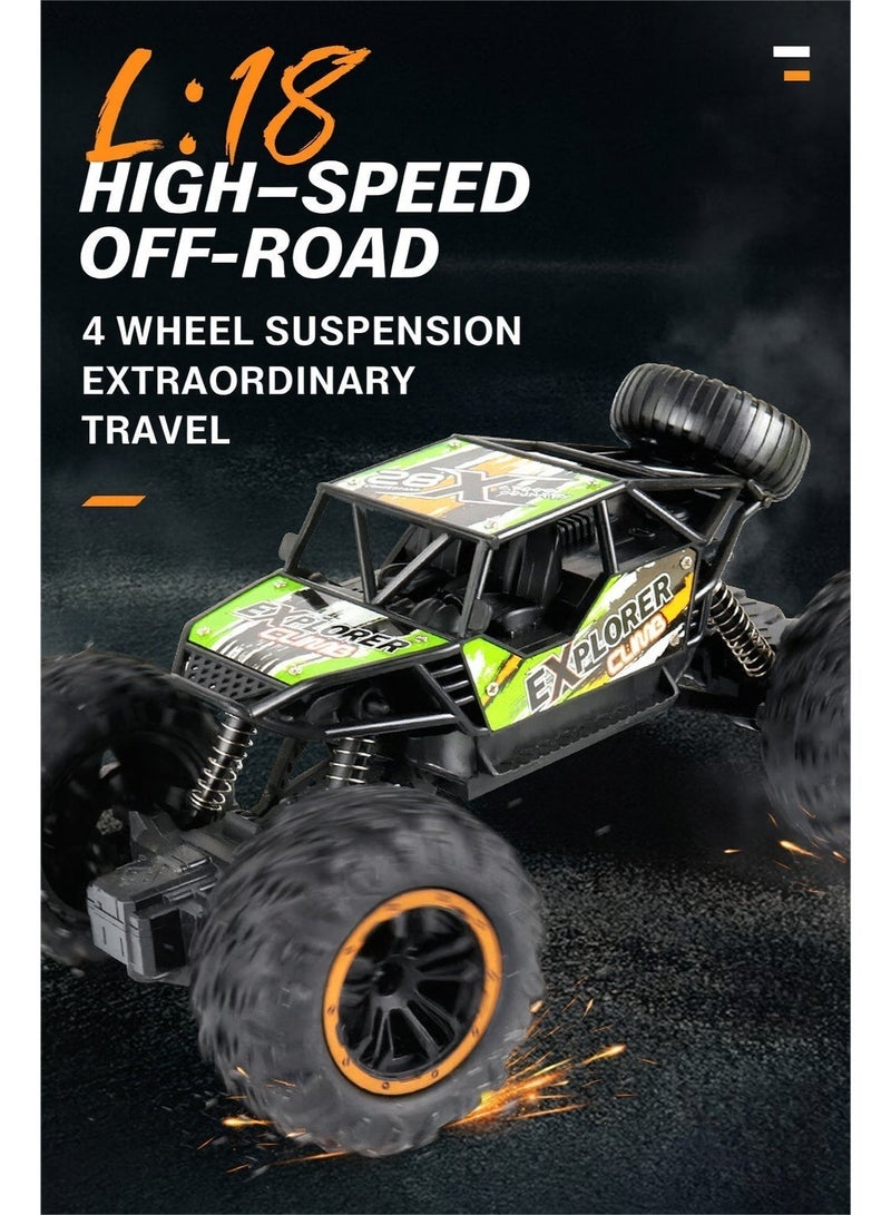 All Terrain 2WD Off-Road RC Car with 4-Wheel Independent Suspension, 2.4GHz Remote Control, 20+ km/h High-Speed Dual Motor Power, Rechargeable Battery – Perfect Off-Road Toy & Christmas Gift for Kids 3–10 - Image 2