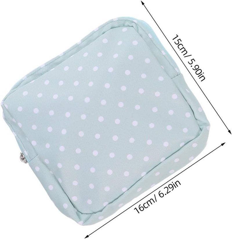 Sanitary Napkin Pouch 2pcs Small Menstrual Pad Storage Bags with Zipper Portable Feminine Hygiene Organizer for Travel and Daily Use - Image 2