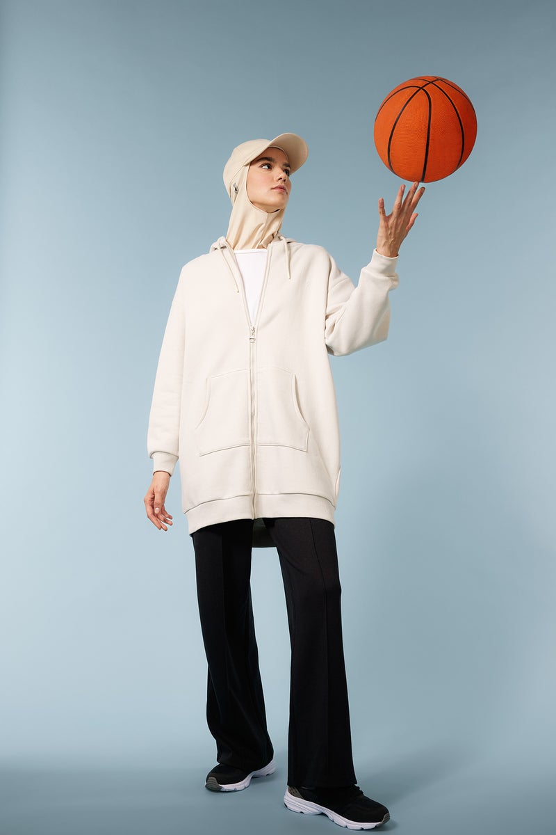 DeFacto Black Woman DeFactoFit High Waist Wide Leg Standard Premium Trousers Casual - Image 1