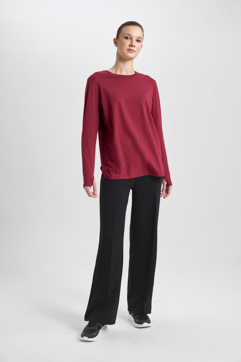 DeFacto Black Woman DeFactoFit High Waist Wide Leg Standard Premium Trousers Casual - Image 5