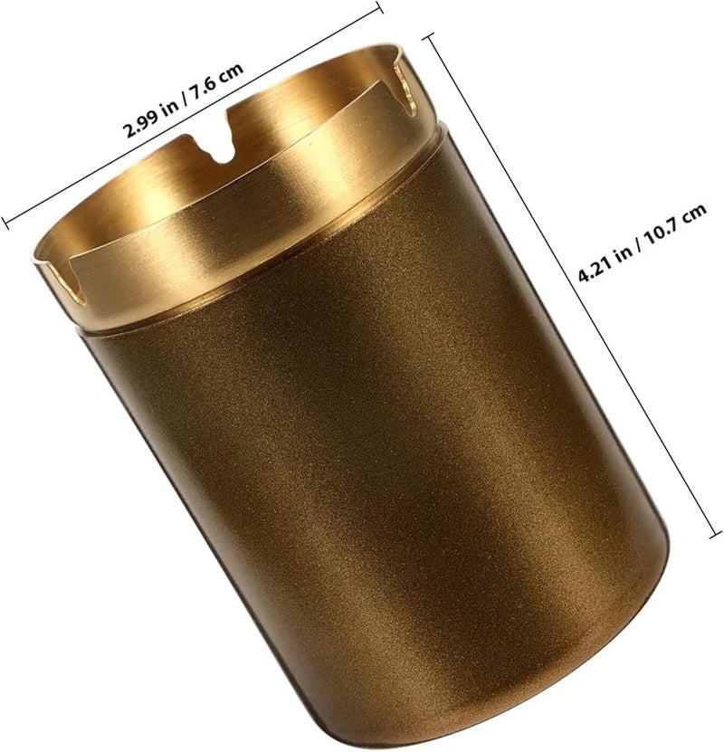 Stainless Steel Windproof Ashtray with Lid for Cigar and Hospitality Use - Image 3