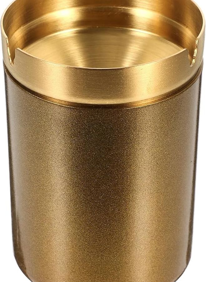 Stainless Steel Windproof Ashtray with Lid for Cigar and Hospitality Use - Image 2