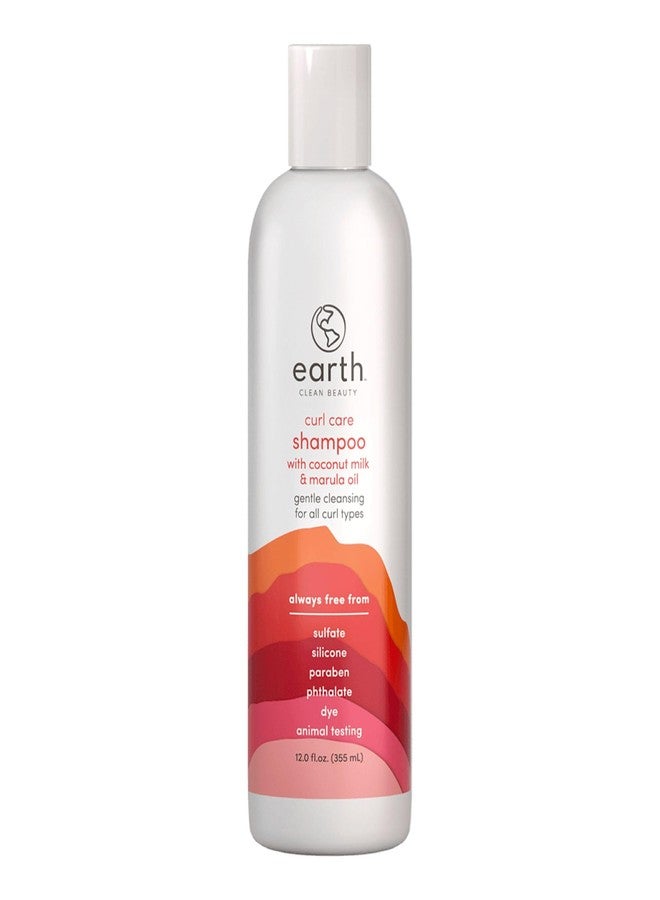earth Curl Care Shampoo - Moisturizing Shampoo Promotes Hair Growth - Sulfate Free with Coconut Milk and Marula for All Curl Types - 12 oz - Image 1