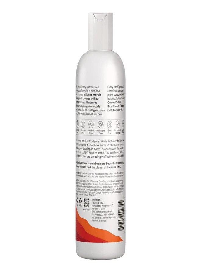 earth Curl Care Shampoo - Moisturizing Shampoo Promotes Hair Growth - Sulfate Free with Coconut Milk and Marula for All Curl Types - 12 oz - Image 2