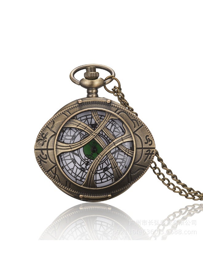 KUYING New Retro Flip Pendant Commemorative Watch 