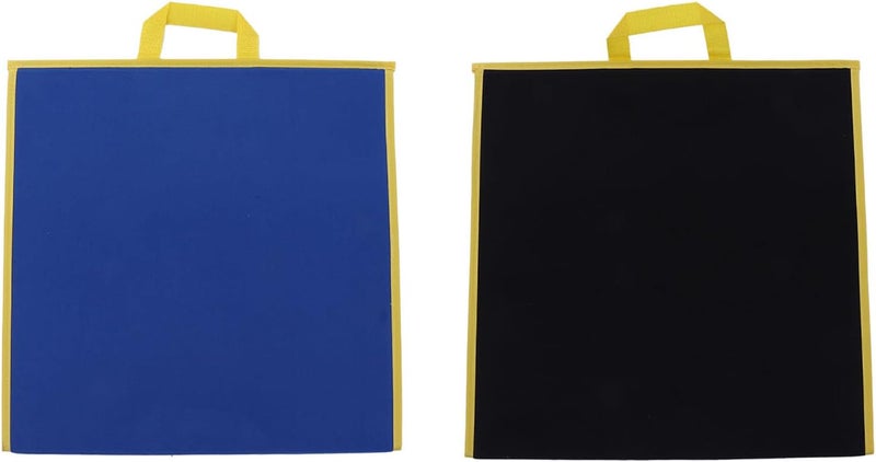 Karlak Portable Felt Flannel Stories Board for Educational Play, Freestanding for Toddlers (Blue Black) - Image 4