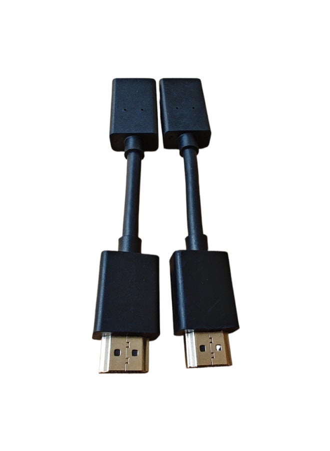 Hdmi Line 2.0 Version 2.1 HD Line Computer TV Flat Panel TV Stick Projector Male To Female Extension Adapter-Color:Black-Line Length:20CM - Image 3