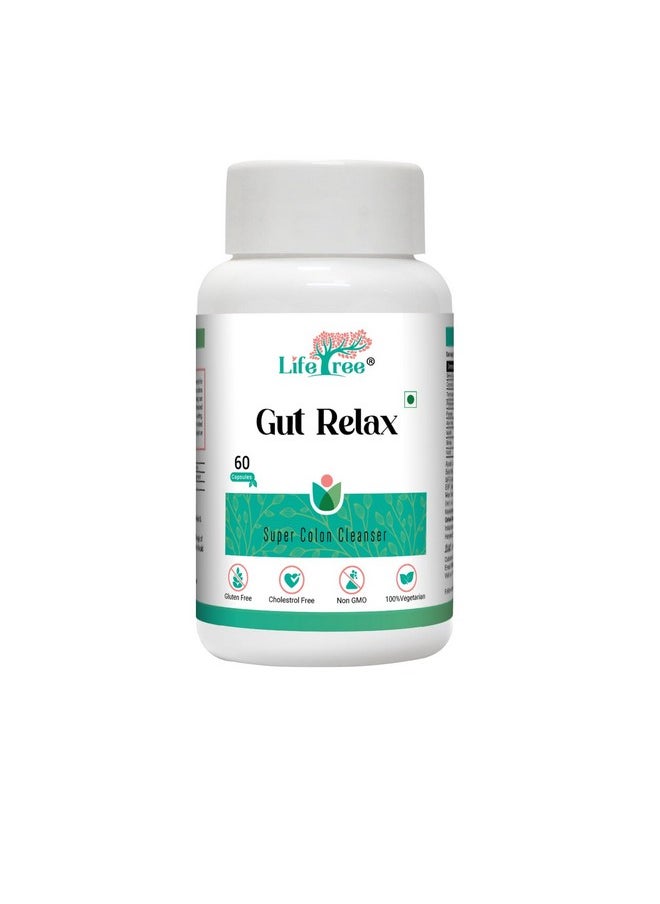 LifeTree - Gut Relax Capsule Supplement Super Colon Cleanser Ayurvedic Medicine - Image 1
