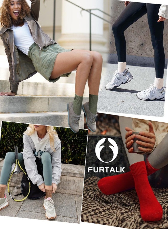 FURTALK Socks for Women Men Elastic Ankle Warm Cotton Blend Socks Gifts for Women - Image 4