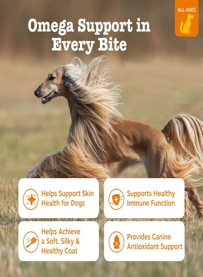 Zesty Paws Omega 3 Fish Oil for Dogs - Zesty Paw Dog Vitamins and Supplements for Hip, Joint & Skin, Bacon (90 Chews) - Image 2