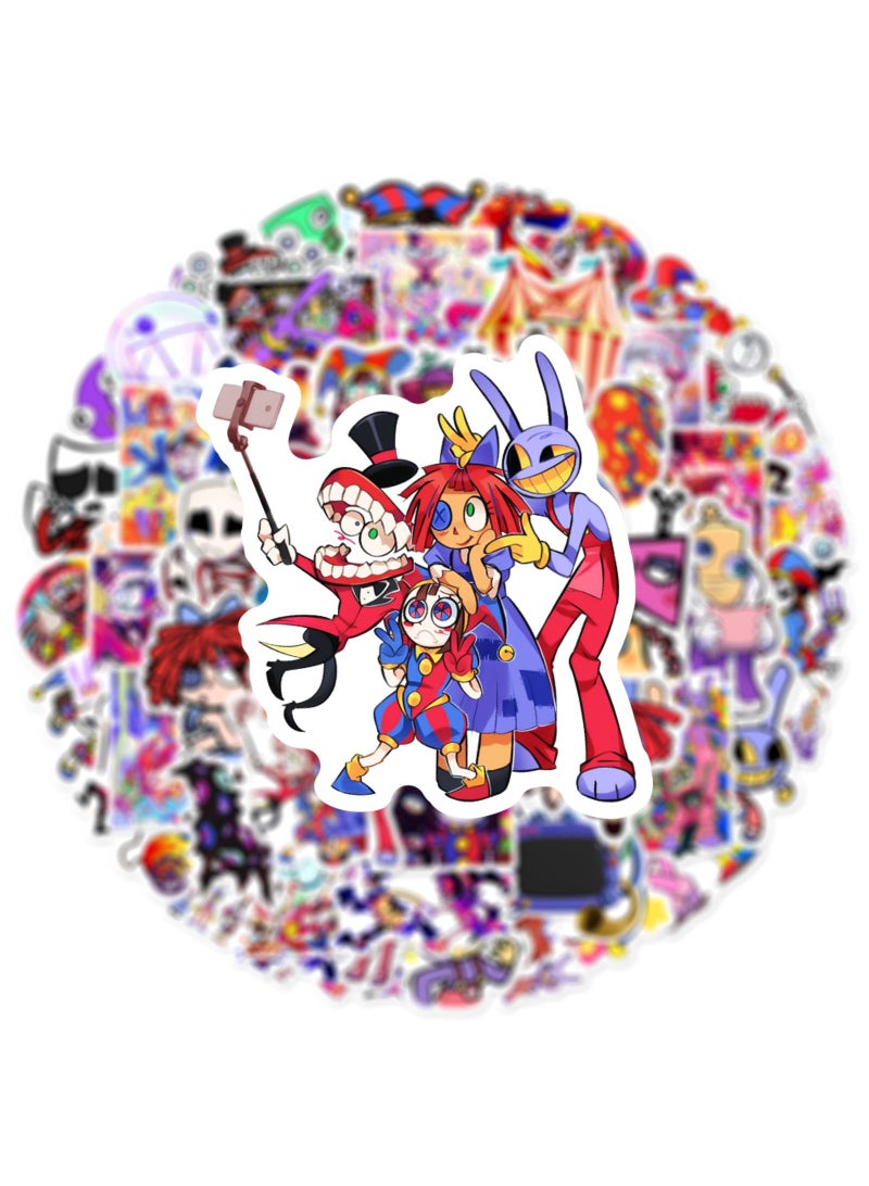 Loquat 180Pcs Random Anime Sticker The Amazing DIigital Circus Stickers Pack Kawaii Stickers Waterproof Vinyl Stickers Aesthetic Anime Stickers For Boys Girls Stickers For Skateboard Laptop Water Bottle - Image 1