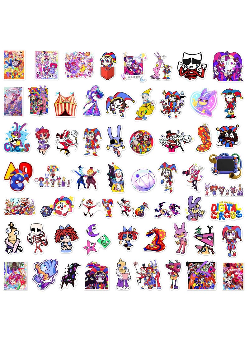 Loquat 180Pcs Random Anime Sticker The Amazing DIigital Circus Stickers Pack Kawaii Stickers Waterproof Vinyl Stickers Aesthetic Anime Stickers For Boys Girls Stickers For Skateboard Laptop Water Bottle - Image 4