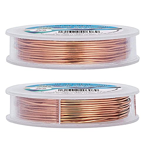 BENECREAT 18 Gauge Bare Copper Wire with Oil Coated, Solid Copper Wire for Jewelry Craft Making, 33-Feet/11-Yard - Image 2