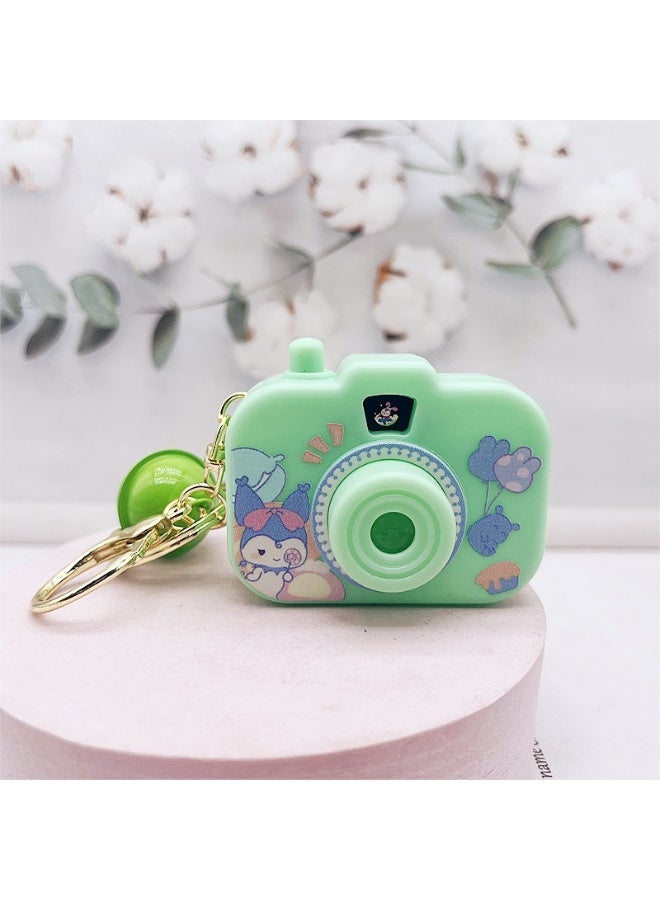 Cute Novelty Glowing Kuromi Projector Camera Keychain - Image 1