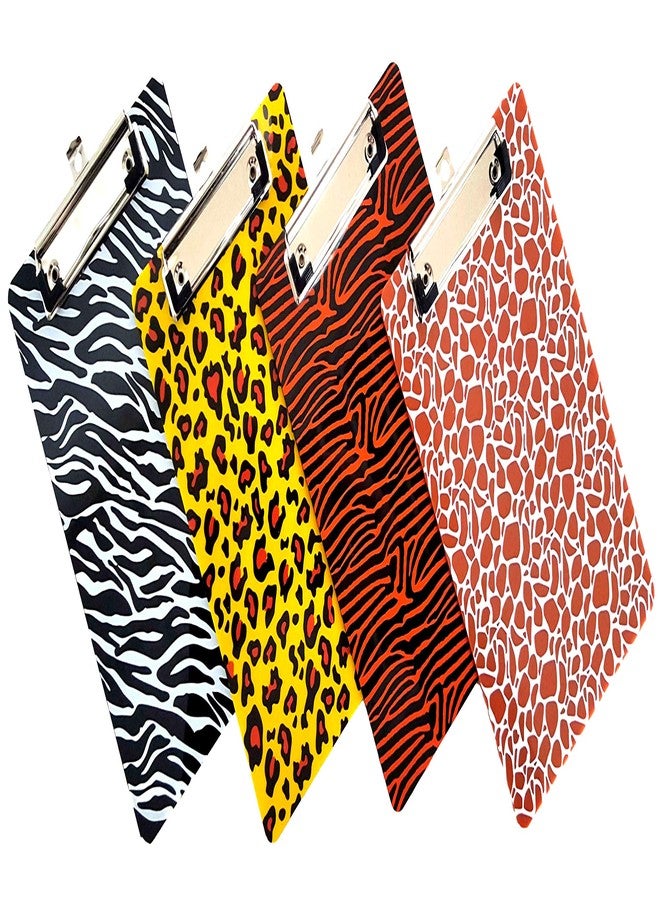 Dondor Kids Mini Multicolored Clipboards, by Dondor (9" x 6", 4 Pack - Animal Print) - Image 2