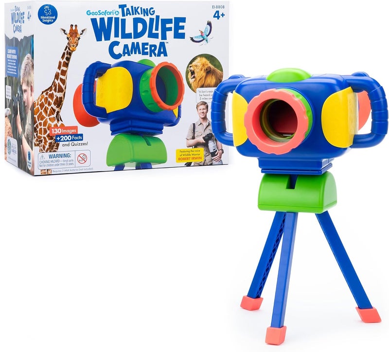 Educational Insights GeoSafari Jr. Talking Wildlife Camera with Robert Irwin's Voice, STEM Toy for Kids Ages 4+ - Image 1