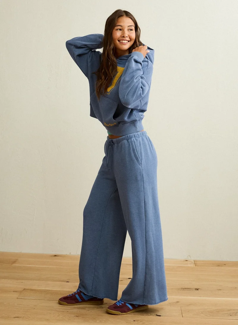 American Eagle  AE Campus Low-Rise Wide-Leg Sweatpant for Women | Best Price UAE