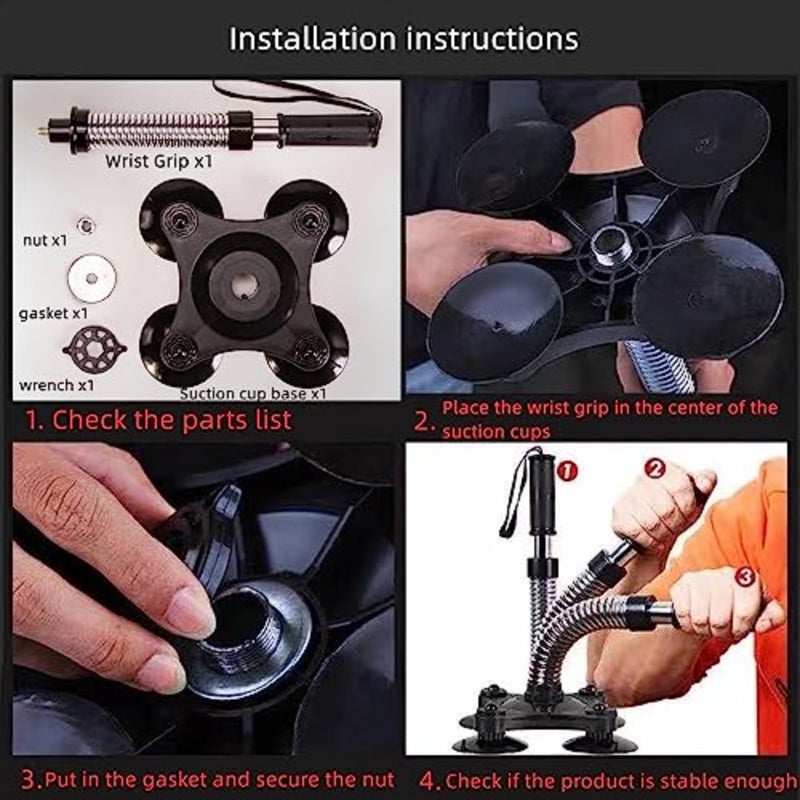 Arm Wrestling Training Equipment, aluminum alloy, silver, 4550lbs adjustable resistance for forearm, wrist and grip strength development in home or professional fitness settings - Image 3
