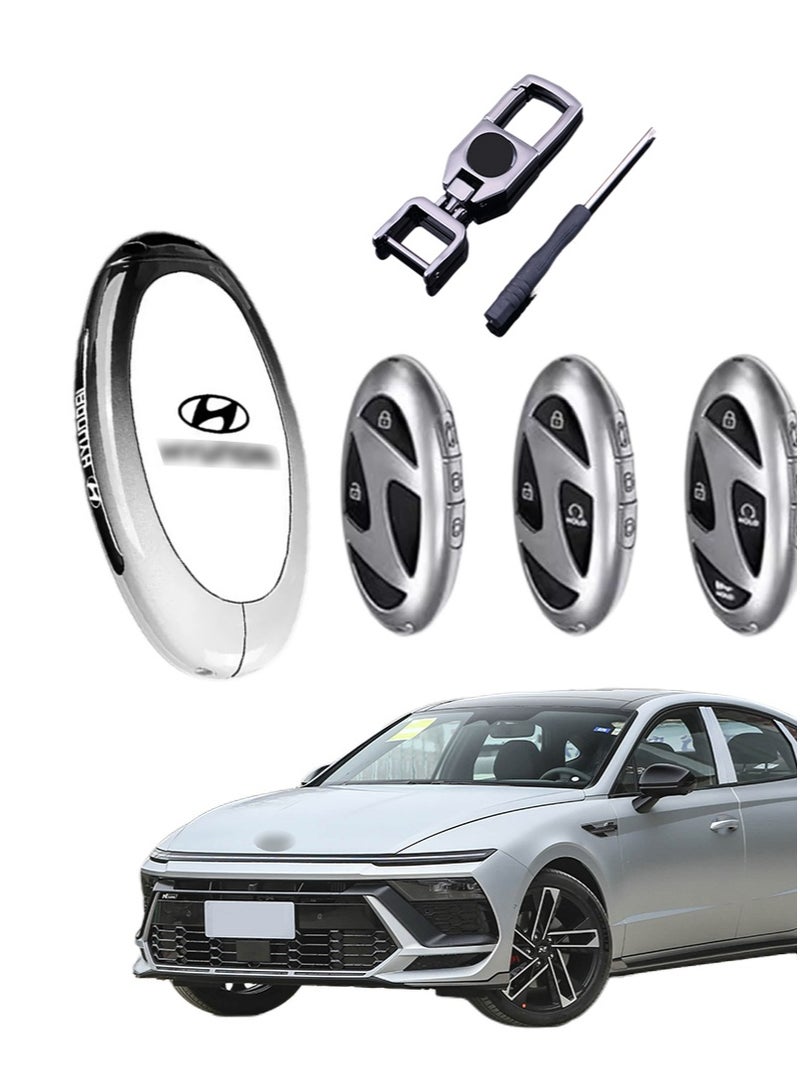 HYUNDAI Modern new car key protection cover, professional high-end design, fashionable and sporty, specially designed for modern cars, perfectly wraps car keys, wear-resistant - Image 1