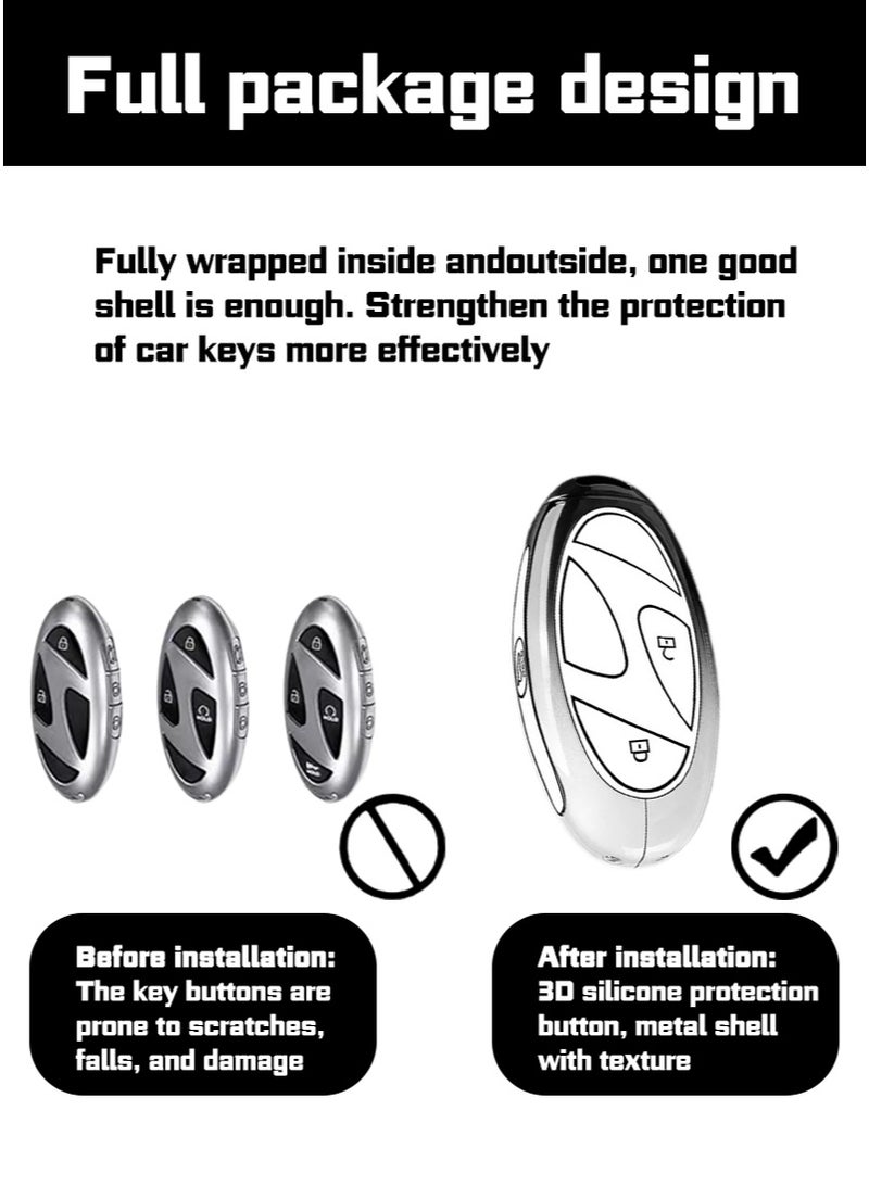 HYUNDAI Modern new car key protection cover, professional high-end design, fashionable and sporty, specially designed for modern cars, perfectly wraps car keys, wear-resistant - Image 2