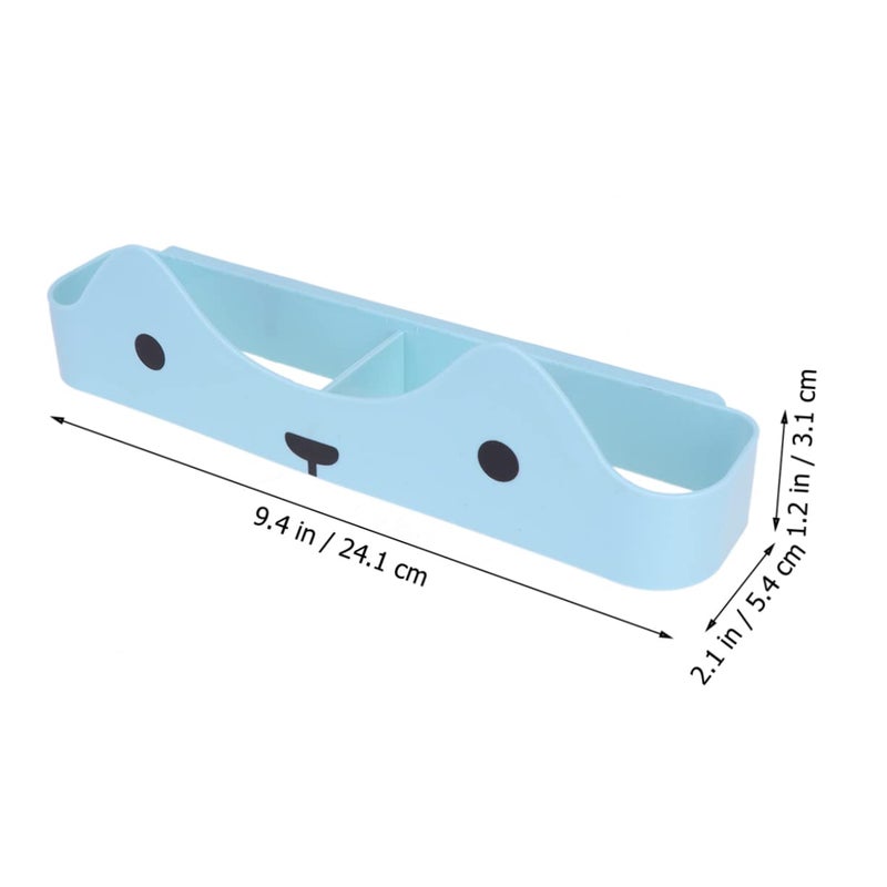Wall Mounted Shoe Rack Organizer 5Pcs Blue Plastic Space Saving Easy Installation - Image 4